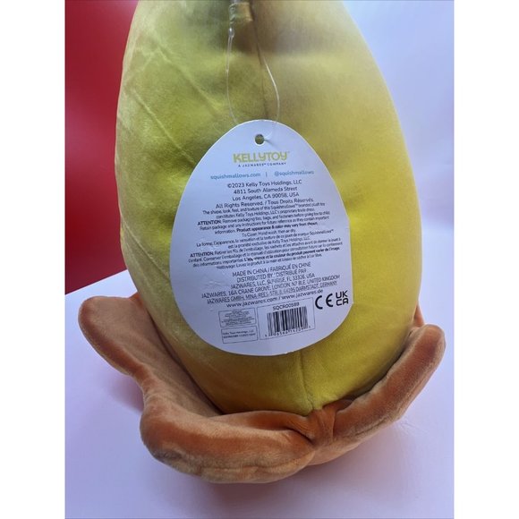 Squishmallow Bijan Octopus 12" in Inch Plush The Yellow Dumbo KellyToy - Picture 11 of 12